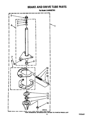 Brake and drive tube