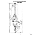 Whirlpool LA6888XTW1 brake and drive tube diagram