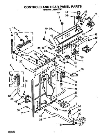 Controls and rear panel