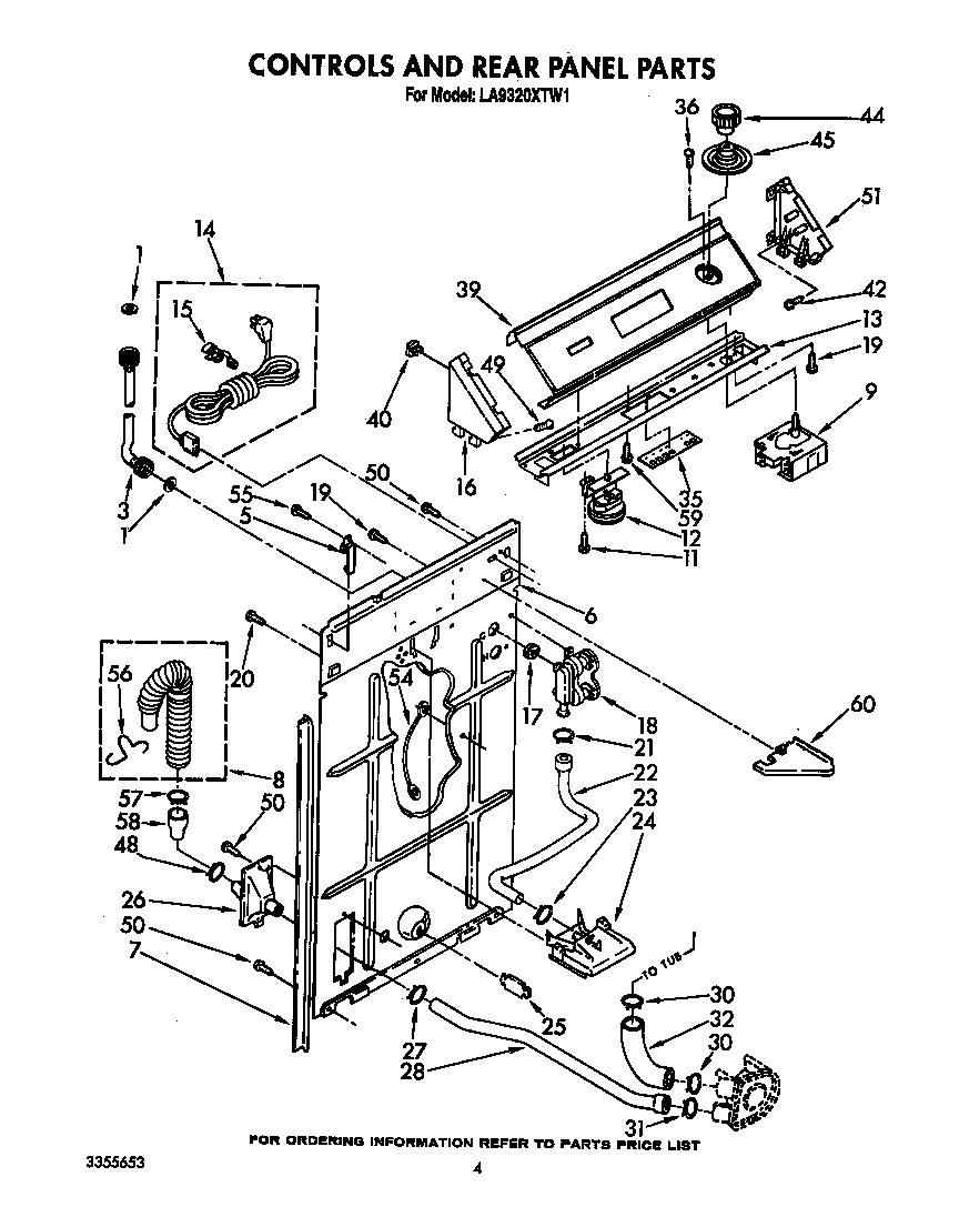 Control and rear panel