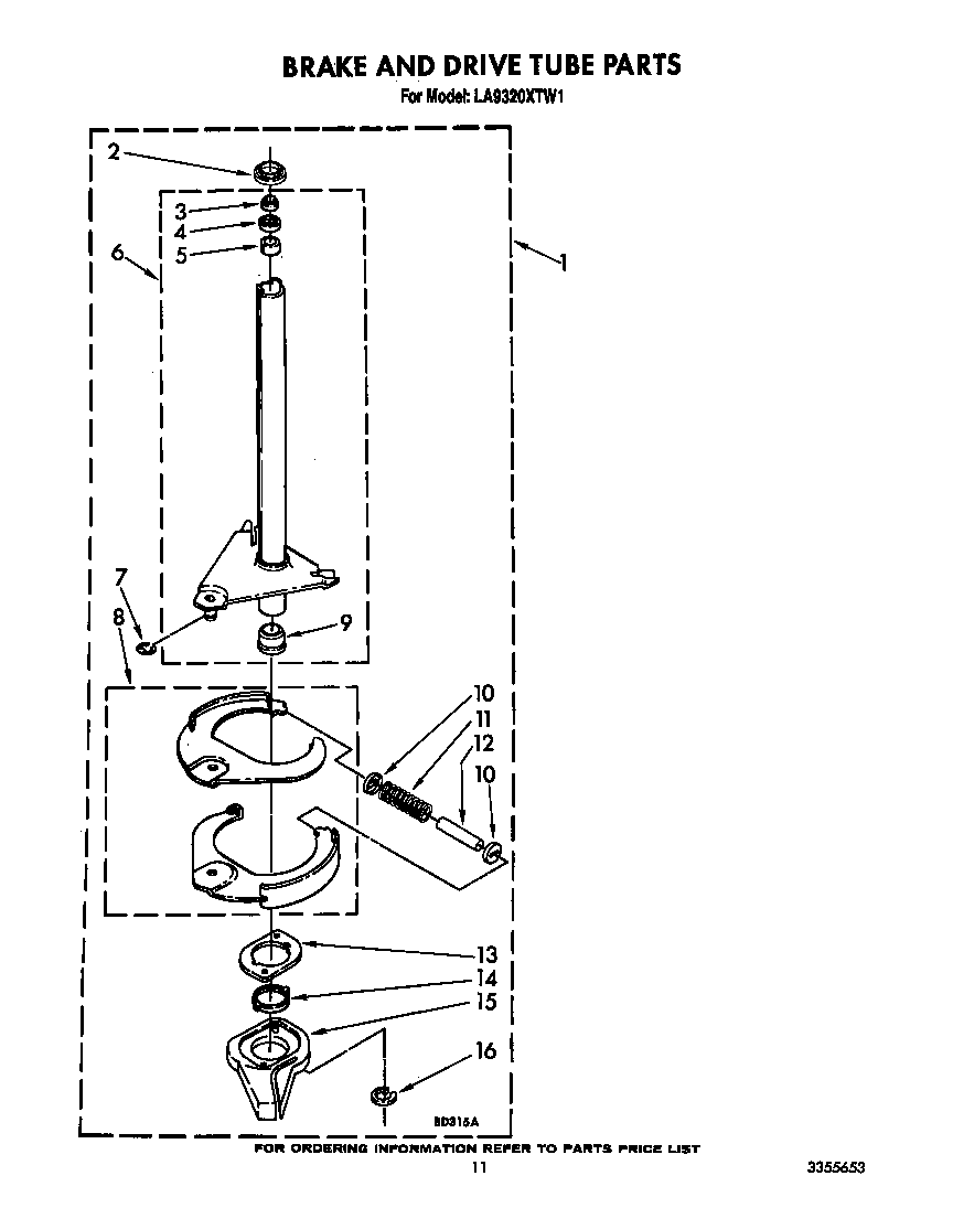 Brake and tube