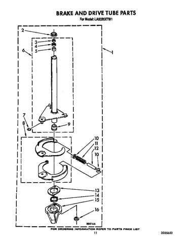 Brake and tube