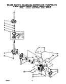 Brake, clutch, gearcase, motor and pump