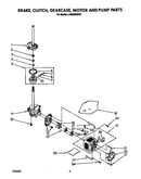 Brake, clutch, gearcase, motor and pump
