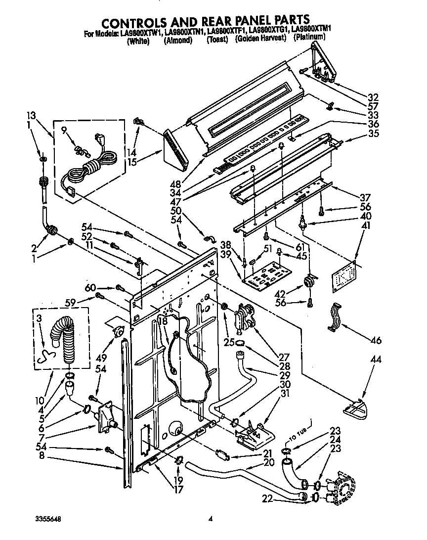 CONTROLS AND REAR PANEL