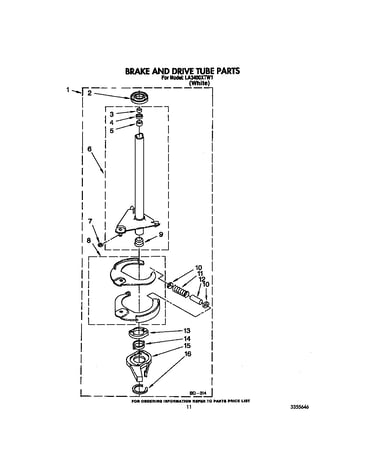 Brake and drive tube