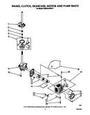 Brake, clutch, gearcase, motor and pump