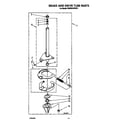 KitchenAid KAWE842WWH1 brake and drive tube diagram
