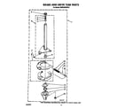 KitchenAid KAWE460WWH1 brake and drive tube diagram