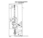 KitchenAid KAWE560WWH1 brake and drive tube diagram