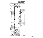 KitchenAid KAWE742WWH1 gearcase diagram