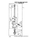 KitchenAid KAWE742WWH1 brake and drive tube diagram