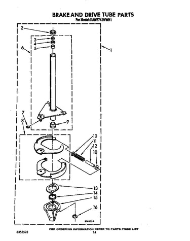 Brake and drive tube