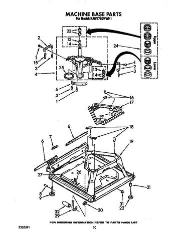 Machine base