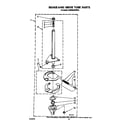 KitchenAid KAWE860WWH1 brake and drive tube diagram