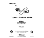 Whirlpool LC4900XTW1 front cover diagram