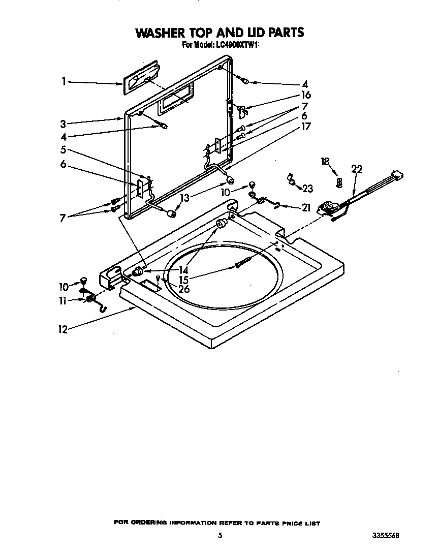 Washer top and lid