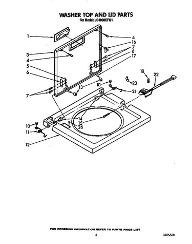 Washer top and lid