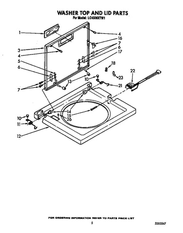 Washer top and lid