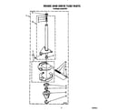 Roper AL6245VW1 brake and drive tube diagram