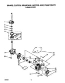Brake, clutch, gearcase, motor and pump