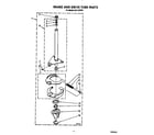 Roper AL5143VW1 brake and drive tube diagram