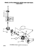 Brake, clutch, gearcase, motor and pump