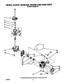 Brake, clutch, gearcase, motor and pump