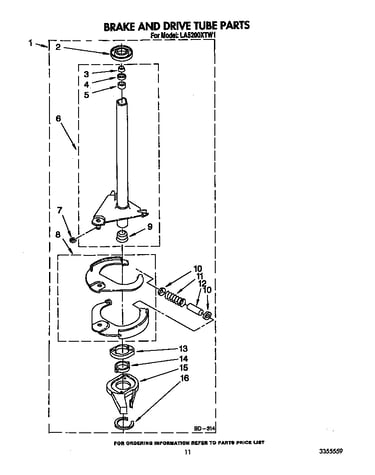Brake and drive tube