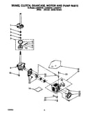 Brake, clutch, gearcase, motor and pump