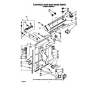 Whirlpool LA5530XTW1 controls and rear panel diagram