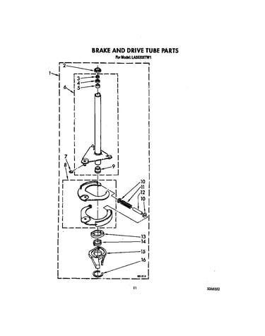 Brake and drive tube