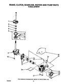 Brake, clutch, gearcase, motor and pump