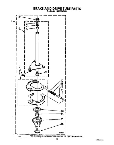 Brake and drive tube