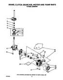 Brake, clutch, gearcase, motor and pump