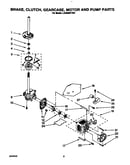Brake, clutch, gearcase, motor and pump