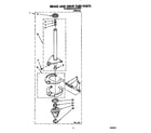 Roper AL2121WW1 brake and drive tube diagram