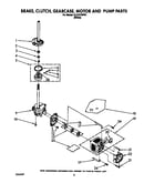 Brake, clutch, gearcase, motor and pump