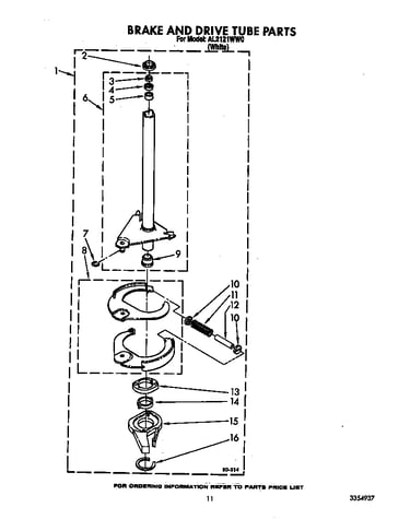 Brake and drive tube