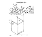 Estate TAWL400WW0 top and cabinet diagram