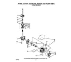 Estate TAWL400WW0 brake, clutch, gearcase, motor and pump diagram