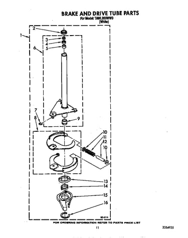Brake and drive tube