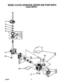Brake, clutch, gearcase, motor and pump