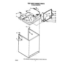 Whirlpool 6LA6300XTW2 top and cabinet diagram
