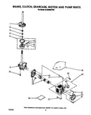 Brake, clutch, gearcase, motor and pump