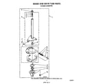 Whirlpool 6LA5800XTW0 brake and drive tube diagram
