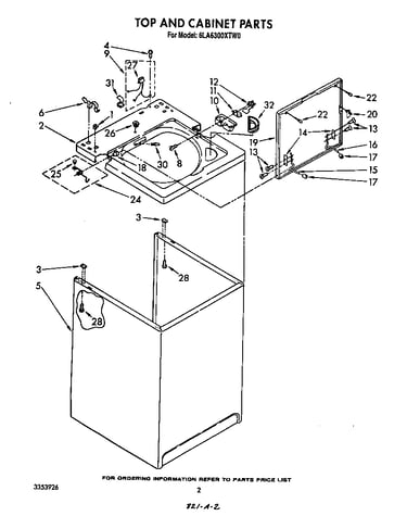 Top and cabinet