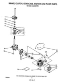 Brake, clutch, gearcase, motor and pump