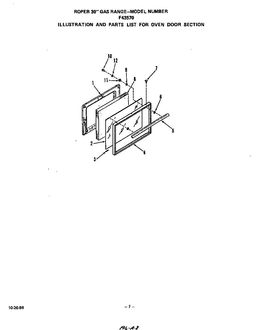 Oven door