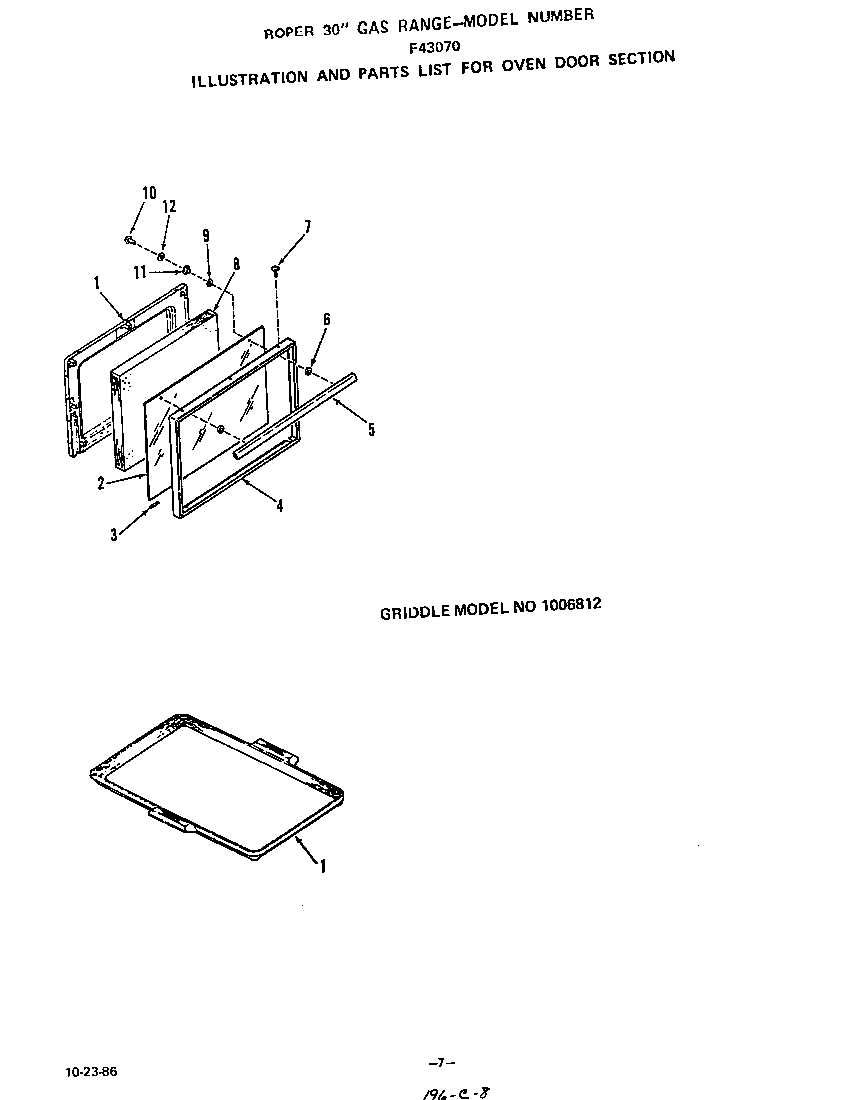 Oven door